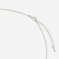 Silverfärgat halsband - drömfångare, 42+5cm