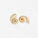 Guldfärgade örhängen - snäckor, 30mm
