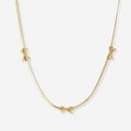 Guldfärgat halsband, rosetter, 40+6cm