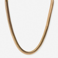 Guldfärgat halsband, fiskbenskedja, 42+7cm