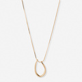 Guldfärgat halsband, båge, 62+7cm