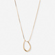 Guldfärgat halsband, båge, 62+7cm