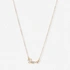 Guldfärgat halsband "LOVE" - 42+7cm
