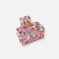 Hårklämma, rosa confetti, 5cm