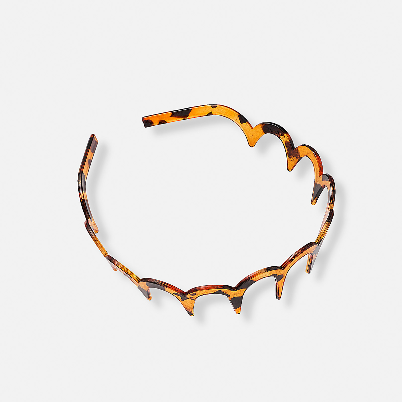 Brunmelerat diadem med piggar