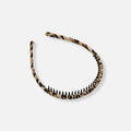 Leopardfärgat diadem med piggar