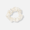 Vit scrunchie med strass
