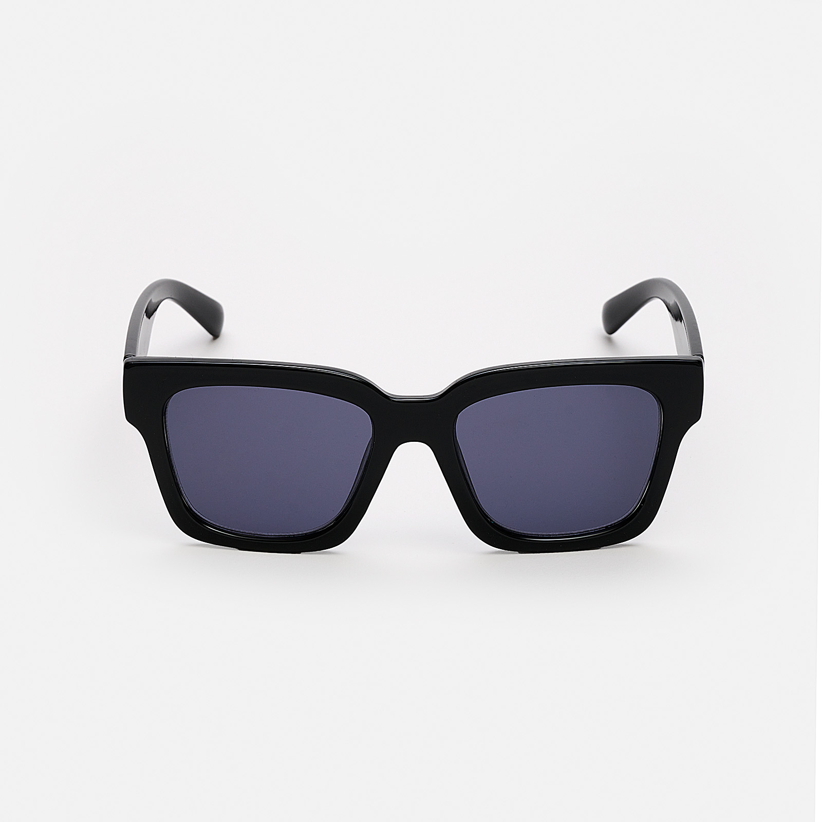 Solglasögon unisex Square, svart glas & bågar