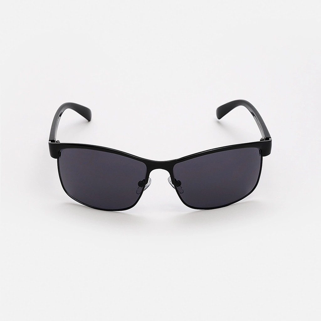 Solglasögon herr Sport, svart glas & bågar