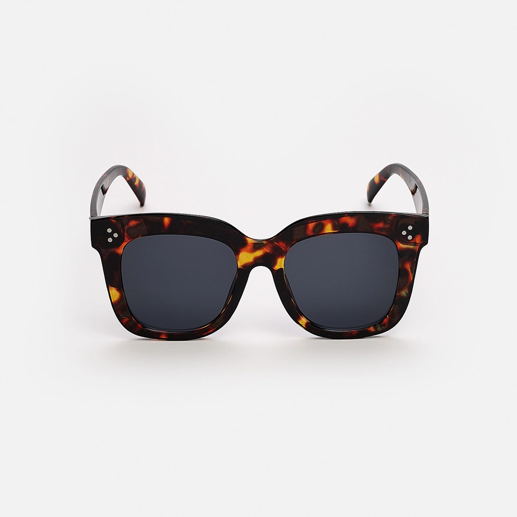 Solglasögon dam Big, svart glas & melerade bågar