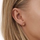 6 guldfärgade studs - olika motiv 5