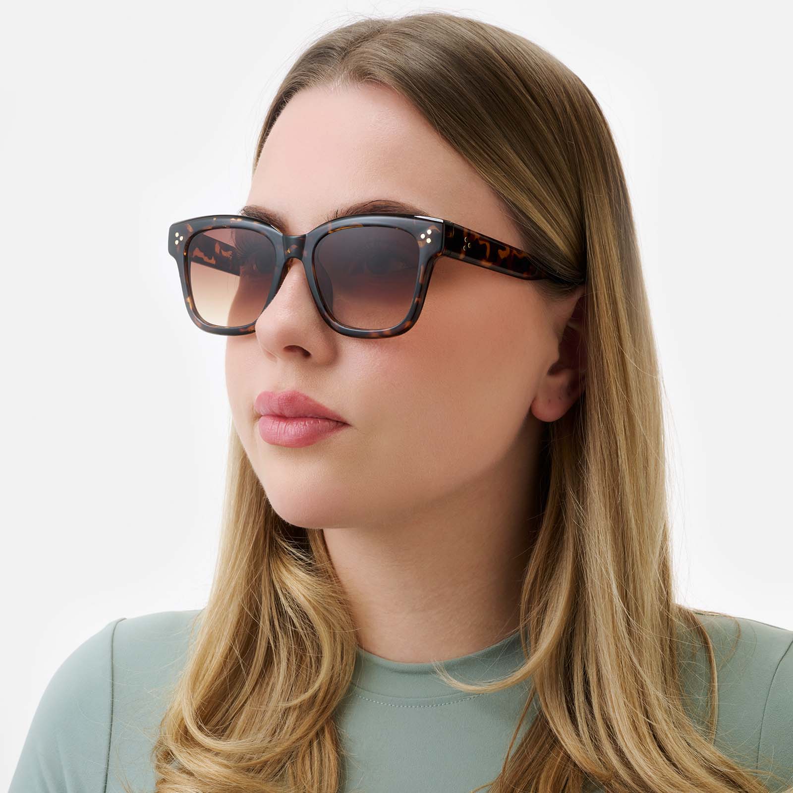 Solglasögon unisex, brunt glas & bågar