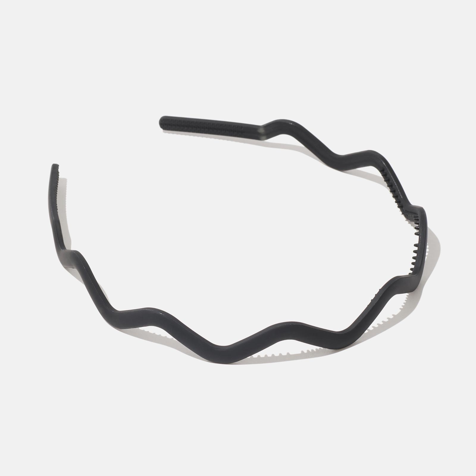 Svart diadem - matt vågig plast