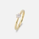 Solitärring 18k guld med 0,3 ct labbodlad diamant - 15,5