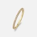 Alliansring 18k guld med 0,15 ct labbodlade diamanter - 18