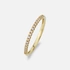 Alliansring 18k guld med 0,15 ct labbodlade diamanter - 18