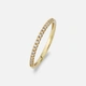 Alliansring 18k guld med 0,15 ct labbodlade diamanter - 19