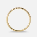 Alliansring 18k guld med 0,15 ct labbodlade diamanter - 18