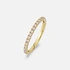Alliansring 18k guld med 0,25 ct labbodlade diamanter - 19
