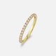 Alliansring 18k guld med 0,25 ct labbodlade diamanter - 19