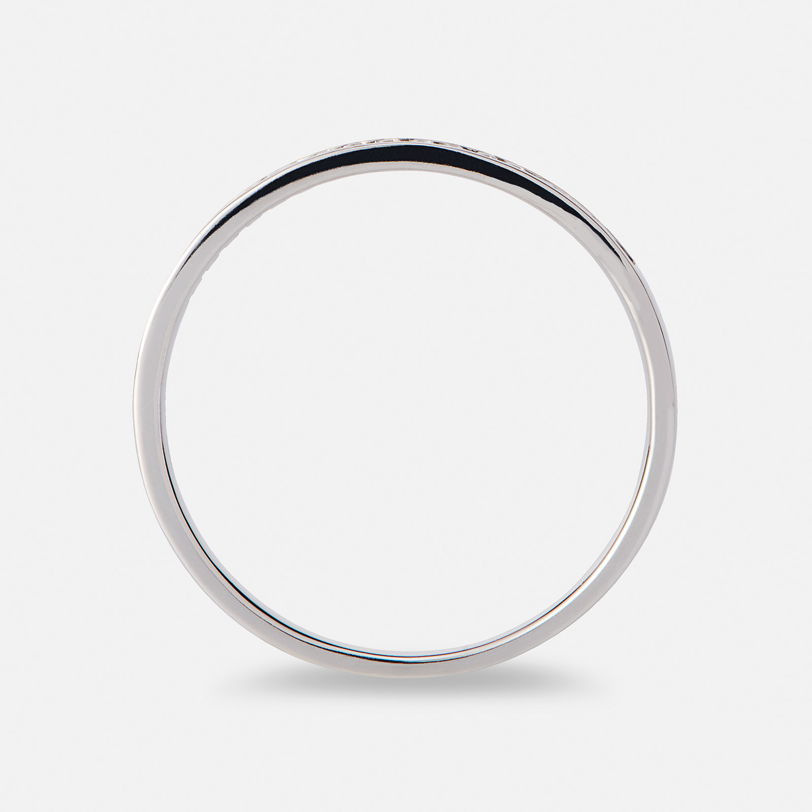 Alliansring 18k vitguld med 0,1 ct labbodlade diamanter - 17