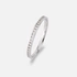 Alliansring 18k vitguld med 0,15 ct labbodlade diamanter - 17
