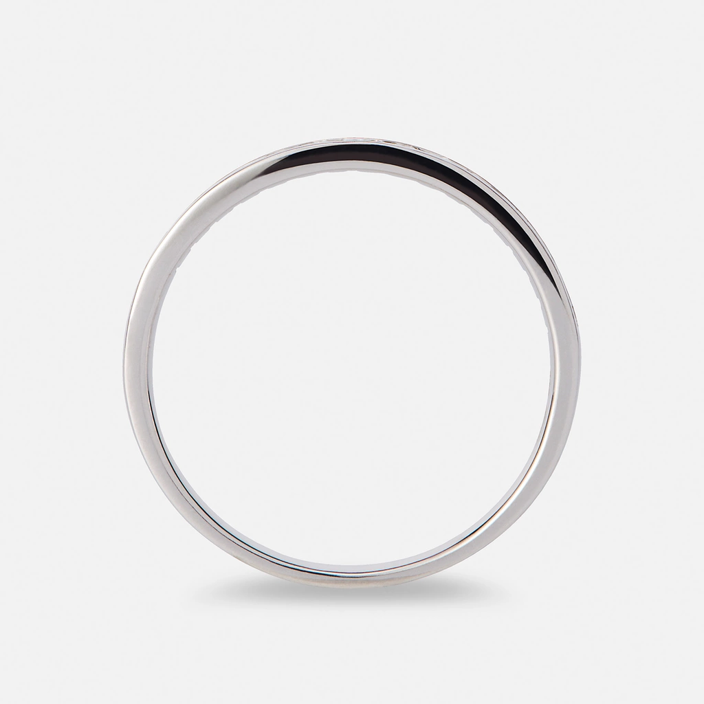 Alliansring 18k vitguld med 0,2 ct labbodlade diamanter - 19