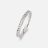 Alliansring 18k vitguld med 0,25 ct labbodlade diamanter - 19