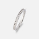 Alliansring 18k vitguld med 0,25 ct labbodlade diamanter - 16