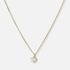 Halsband 18k guld med 0,3 ct labbodlad diamant - 42+3cm