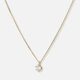 Halsband 18k guld med 0,3 ct labbodlad diamant - 42+3cm