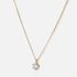 Halsband 18k guld med 0,5 ct labbodlad diamant - 42+3cm