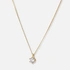 Halsband 18k guld med 0,5 ct labbodlad diamant - 42+3cm