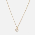 Halsband 18k guld med 1,0 ct labbodlad diamant - 42+3cm