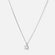 Halsband 18k vitguld med 0,5 ct labbodlad diamant - 42+3cm
