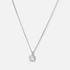 Halsband 18k vitguld med 1,0 ct labbodlad diamant - 42+3cm
