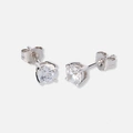 Örhängen studs 18k vitguld med 1,0 ct labbodlade diamanter