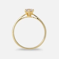 Solitärring 18k guld med 0,5 ct labbodlad diamant - 18