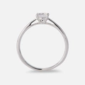 Solitärring 18k vitguld med 0,5 ct labbodlad diamant - 18,5