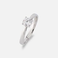 Solitärring 18k vitguld med 0,7 ct labbodlad diamant - 16,5