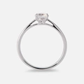 Solitärring 18k vitguld med 0,7 ct labbodlad diamant - 16,5