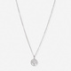 Silverfärgat halsband, livets träd - 42+7 cm