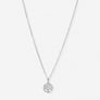 Silverfärgat halsband, livets träd - 42+7 cm