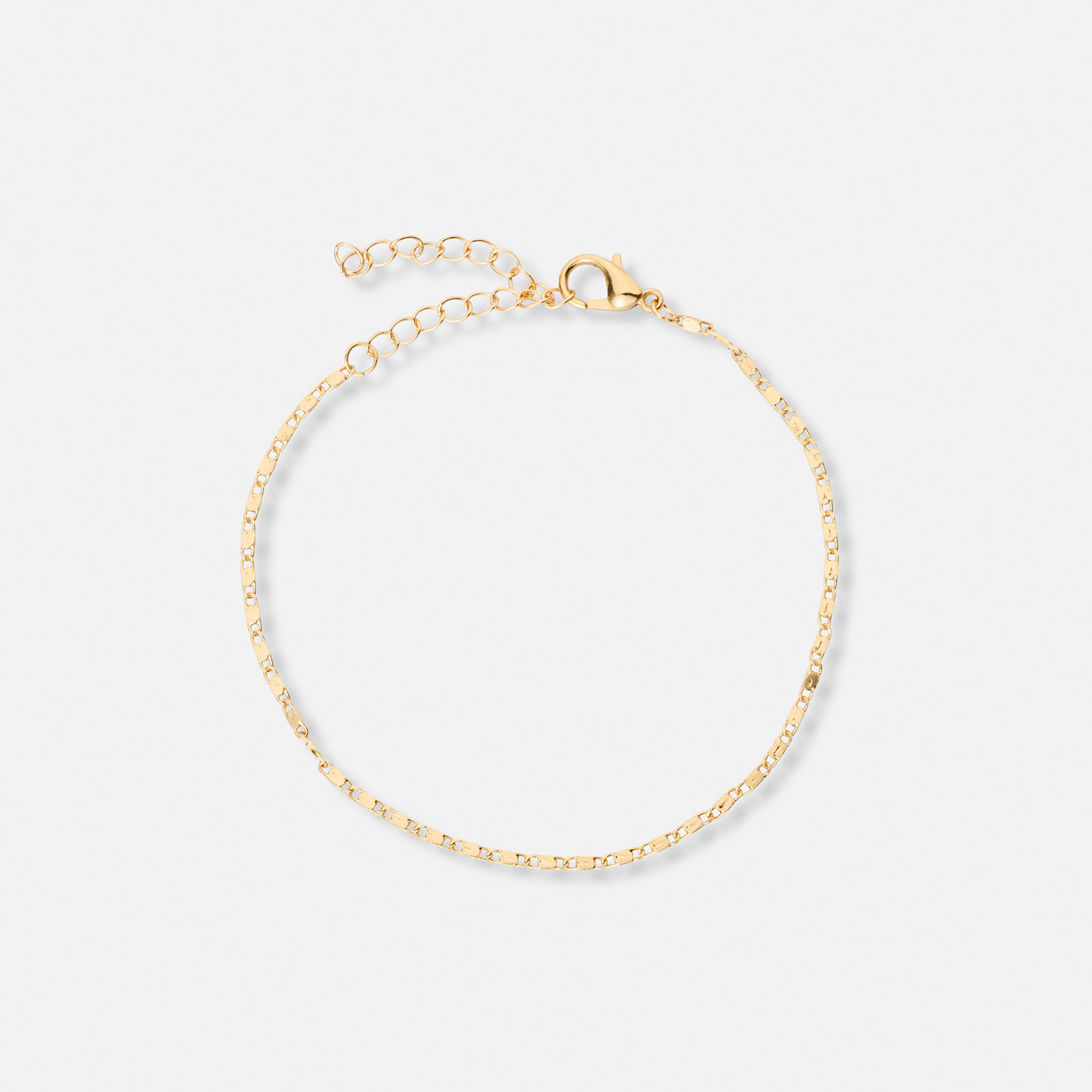 4-pack guldfärgade armband - 17+5 cm