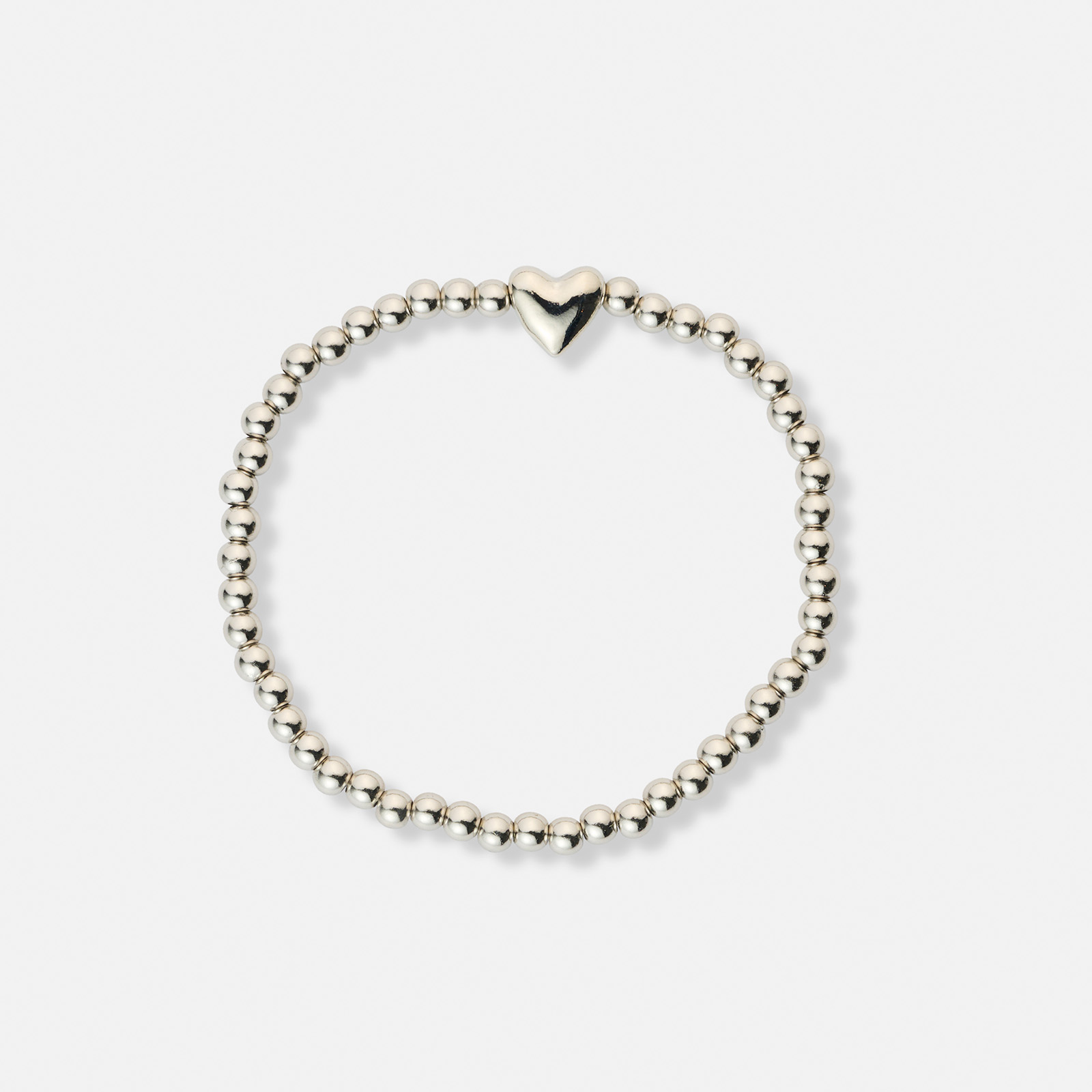 3-pack silverfärgade armband - 17,5+5 cm