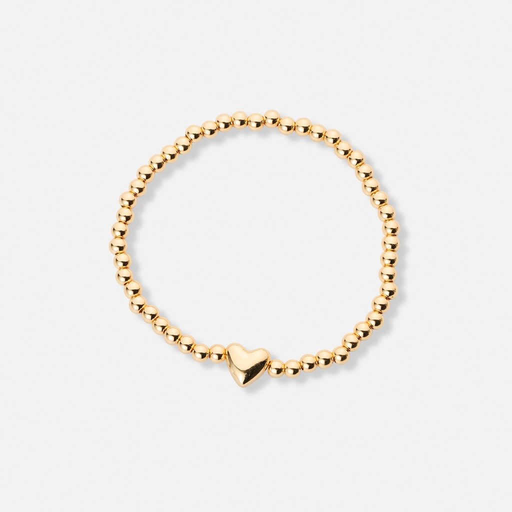 3-pack guldfärgade armband - 17,5+5 cm