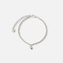 3-pack silverfärgade armband - 17,5+5 cm