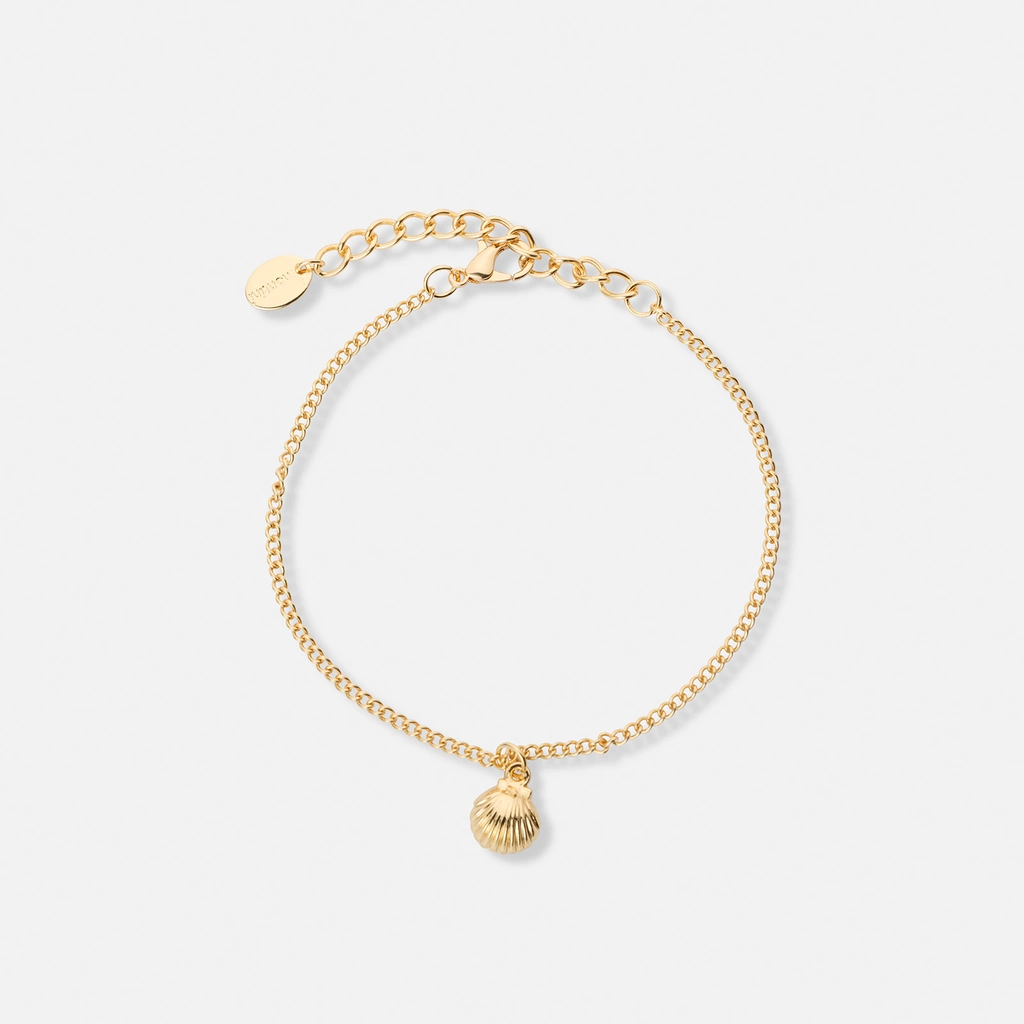 3-pack guldfärgade armband - 17,5+5 cm