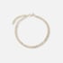 Guldfärgat armband, dubbelt tennisarmband - 18+5cm