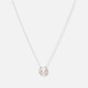 Silverhalsband för barn, häst & hästsko - 36+2cm